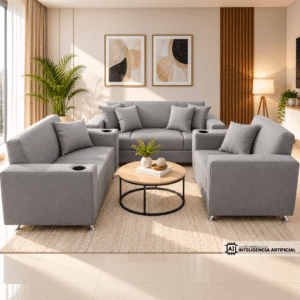 SALA ROMA GRIS LINO
